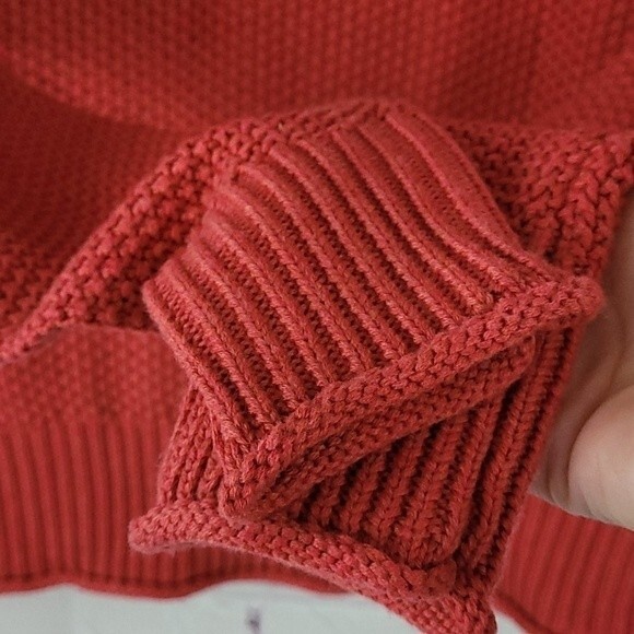 Jessica Simpson Orange Knit Sweater Size Small - Picture 6 of 10